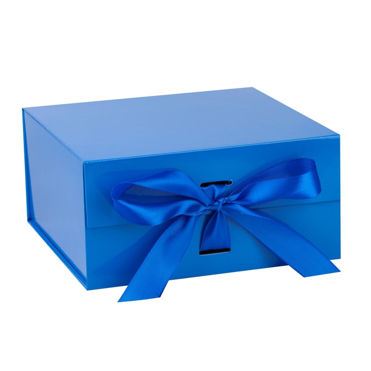 OEMVALATY Blue Gift Box,10x10x5 Inches Gift Boxes with Lids for Presents with Magnetic Closure and Ribbon for Wedding,Storage,Birthday