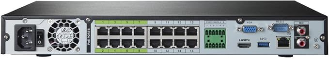 16-Channel Nocturnal NVR System with 4K (8MP) Smart IP Dome Security Cameras with Real-Time 30FPS Recording and Listen-in Audio 4 / White