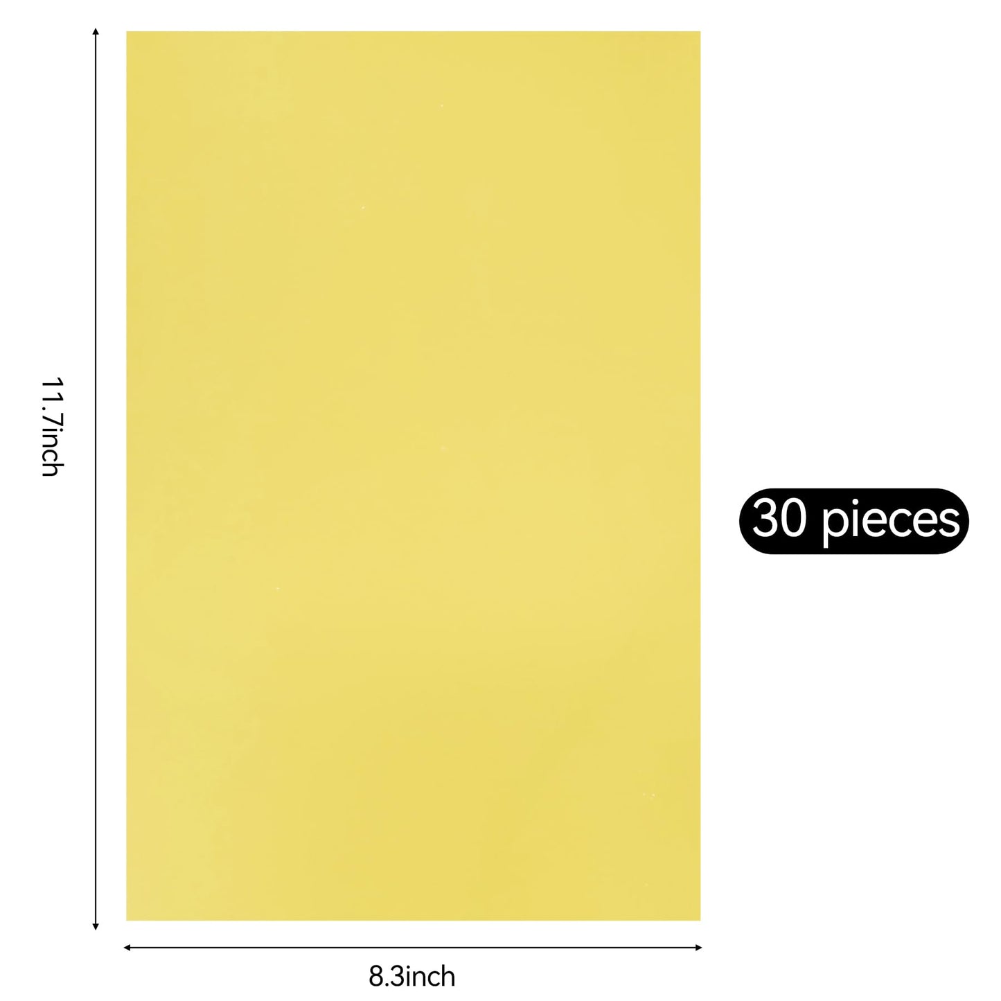 30 Sheets Metallic Gold Cardstock Paper - A4 Size (250gsm), Mirror Finish Gold Foil Board for Crafting, Invitations, and Decorations - Die Cut and Plotter Compatible