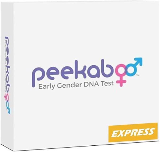 Peekaboo Express Early Gender at Home DNA Test, Over 99% Accurate, Test as Early as 6 Weeks Pregnant, Includes Lab Fee