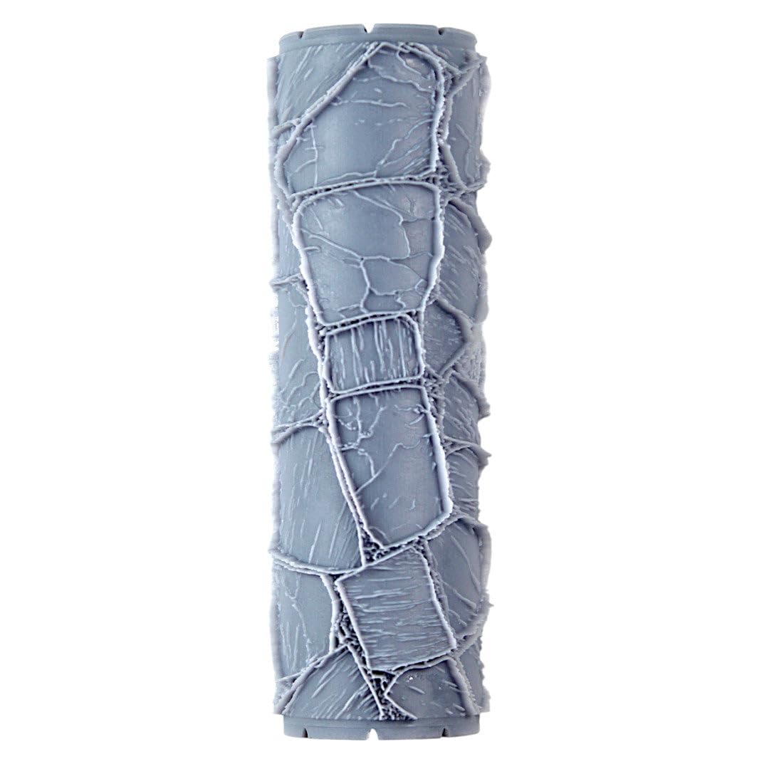 Flagstones Clay Texture Roller (4") - Seamless Set #02 - Embossing Pattern Roller for Polymer & Ceramic Clay, Pottery & Crafts
