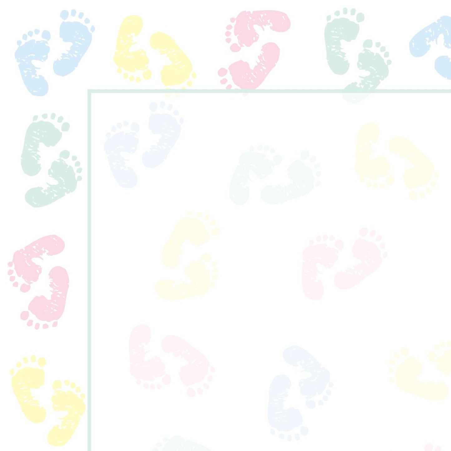 Great Papers! Baby Feet Letterhead, 80 Count, 8.5"x11" (2014127)