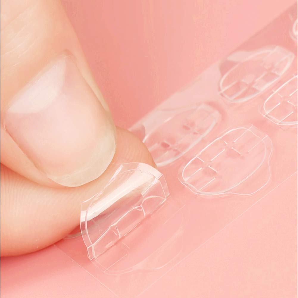 Ivtor 30 Sheets Waterproof Breathable Jelly Double Sided Adhesive Tabs Nail Glue Sticker False Nail Tips…