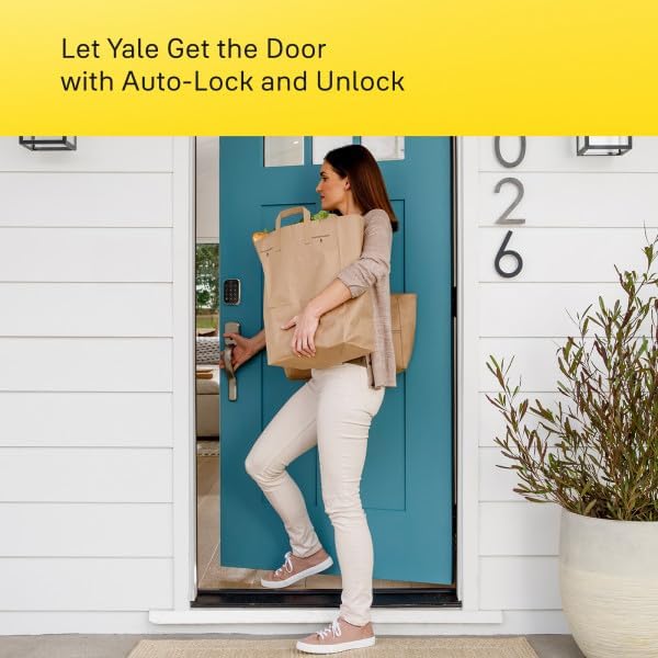 Yale Assure Lock 2 Deadbolt, Lifetime Brass Key-Free Smart Lock with Z-Wave Connected Keypad for Code Entry, YRD430-ZW2-P05