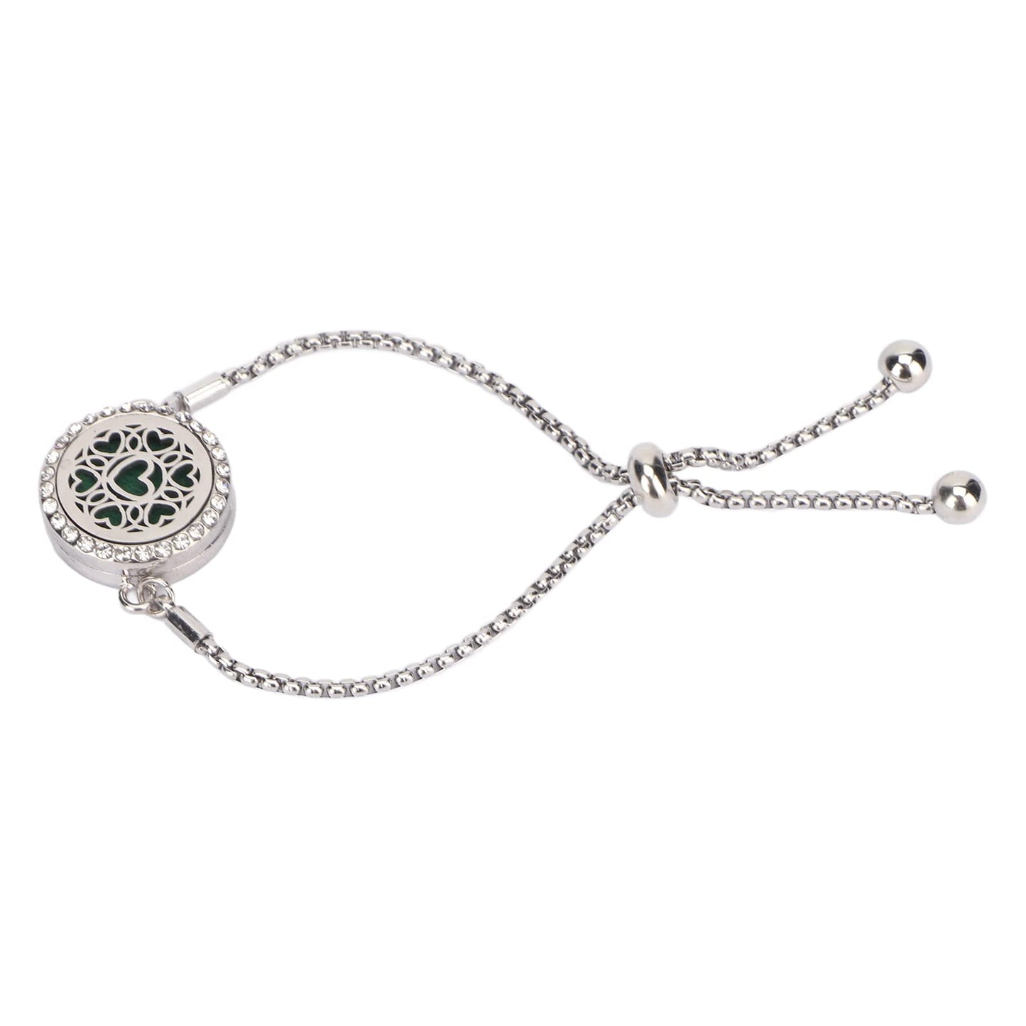 Aromatherapy Bracelet, Diffuser Bracelet Delicate Adjustable Hearted Pattern for Party