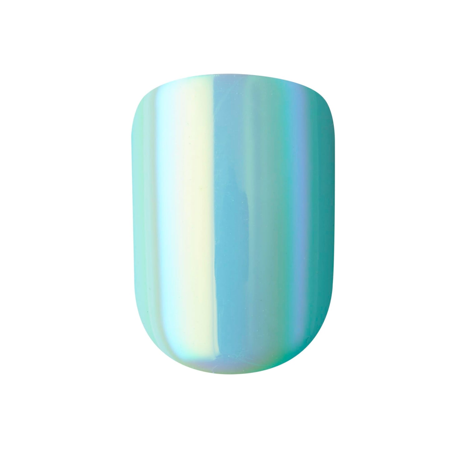 Kiss Impress No Glue Mani Press On Nails, Design, 'Rain Check', Blue, Short Size, Squoval Shape, Includes 30 Nails, Prep Pad, Instructions Sheet, 1 Manicure Stick, 1 Mini File