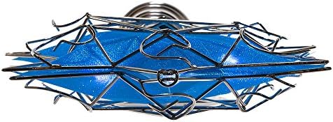 Kurt Adler Ul 10 Light LED Silver and Blue Hanukkah Star Shimmer Treetop