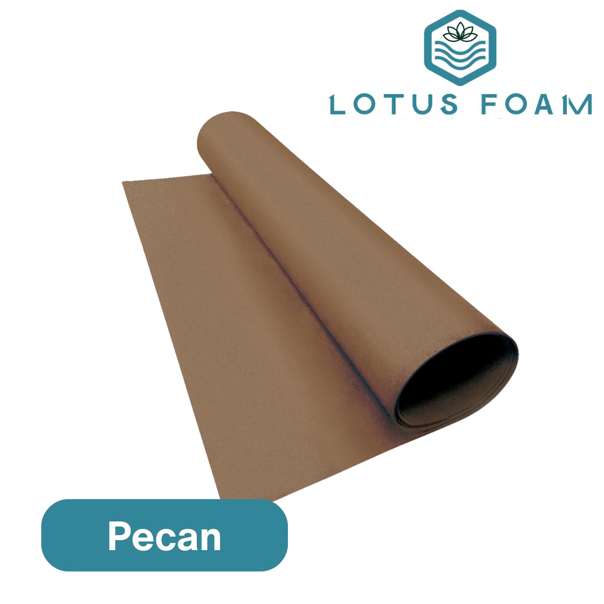 LotusFoam EVA Foam Sheet 3mm – 44"x 85" Craft Foam for Cosplay, Costumes & DIY, High Density 130 kg/m3, Heat Shapeable, Paintable, 35 Colors (Pecan) - Pecan