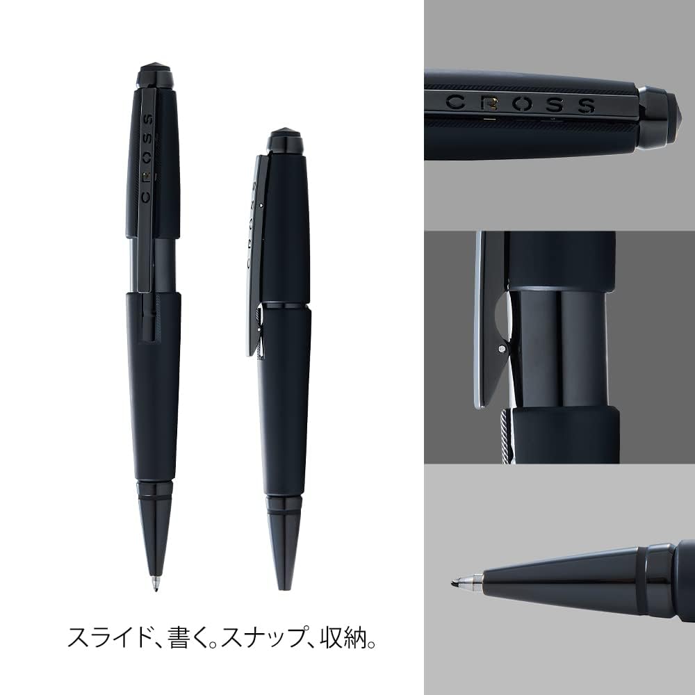 Cross Edge Matte Black Lacquer Gel Rollerball Pen