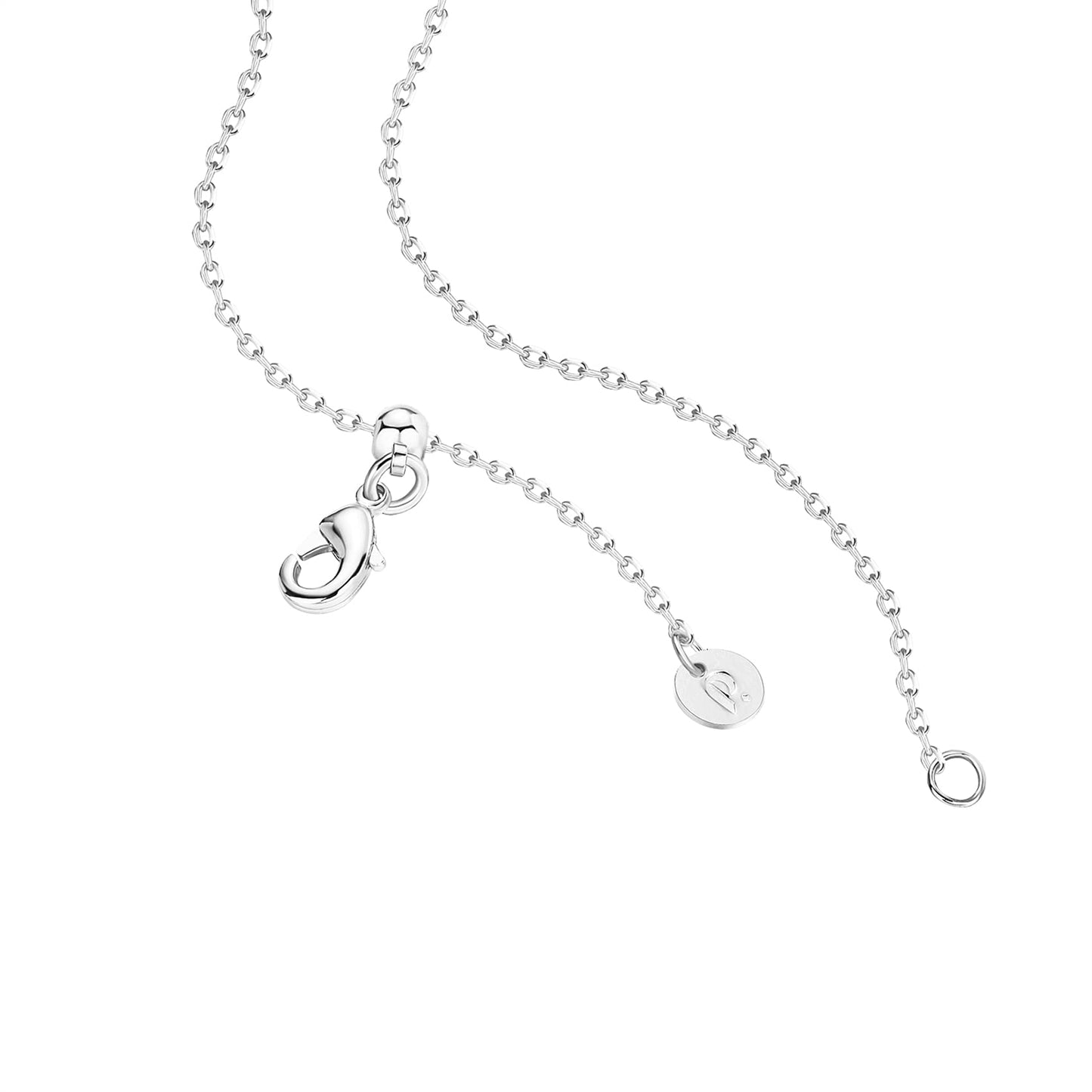 PAVOI Rhodium Plated Pendant Necklace l Necklaces for Women (Oval, White Plated)