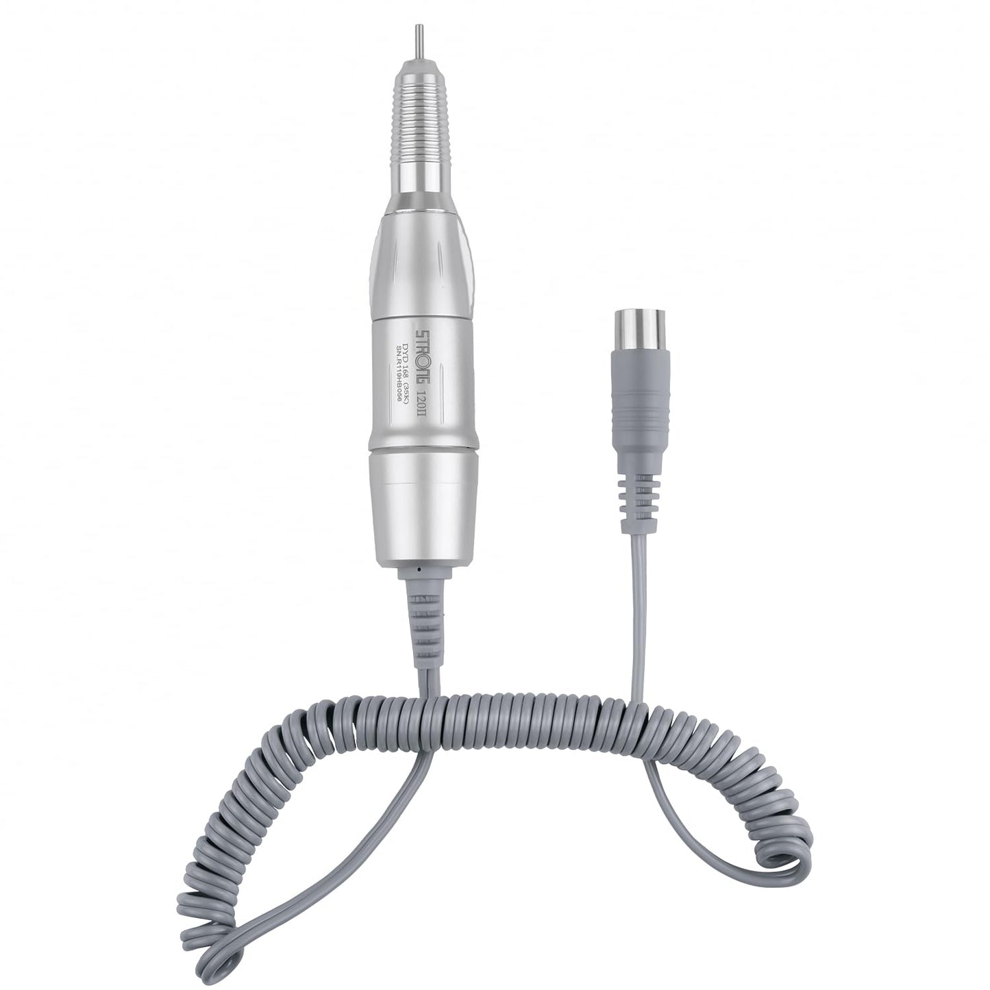 Electric Nail Art Drill Pen 35000RPM Manicure Tool Nail Drill Accessories(Silver)