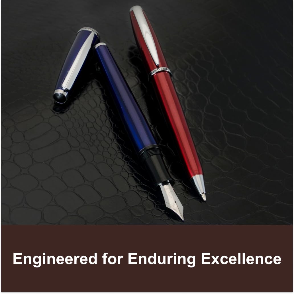 Monteverde USA Aldo Domani Ballpoint Pen - Red, Italian Luxury Design, Smooth Writing