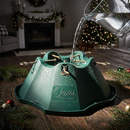 Jack Post Medium Plastic Real Christmas Tree Stand (8 ft) – Base for Live Trees – Small Christmas Tree for Real – 9 Ft Stand Alternative – Pack of 3