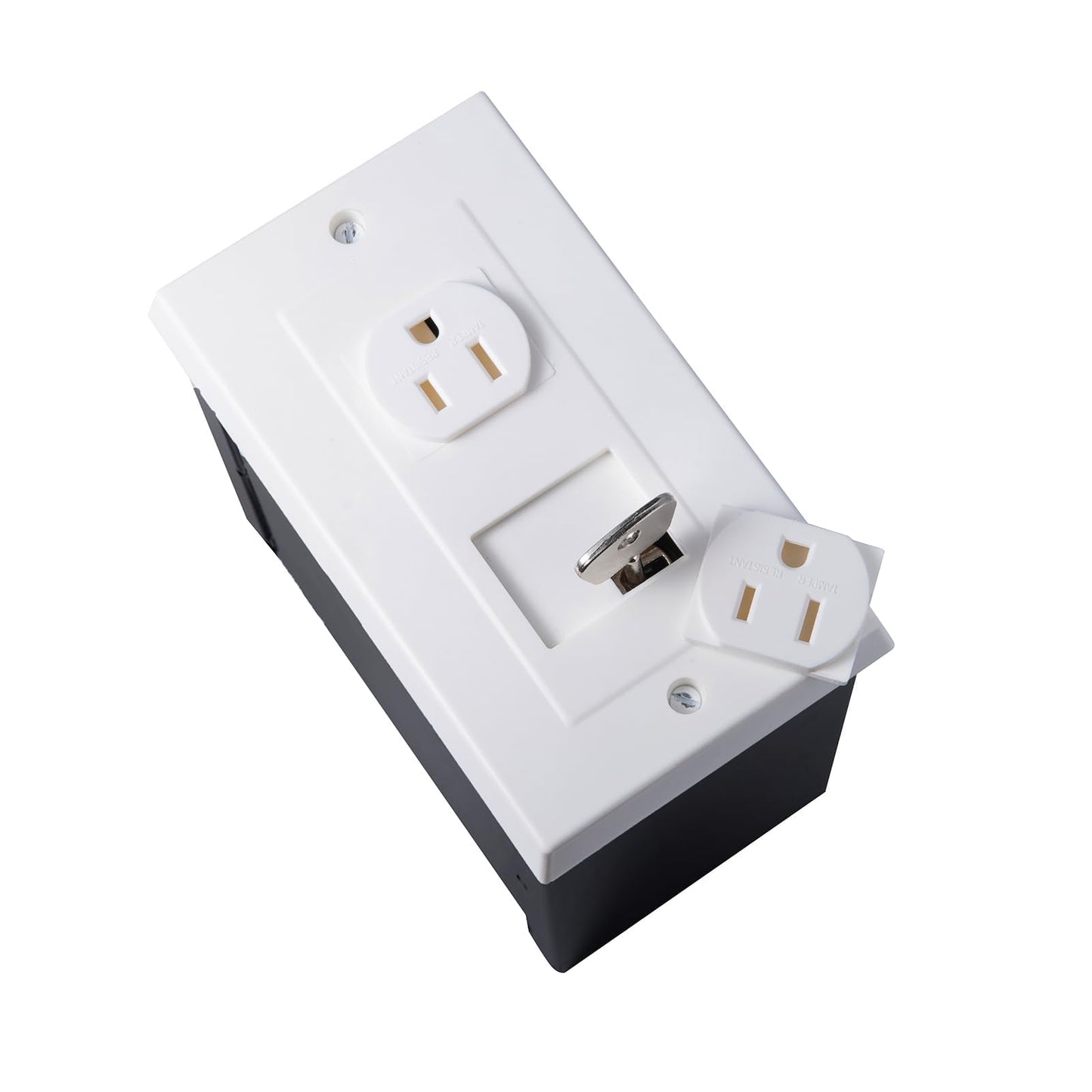 American Outlet Wall Safe Security Secret Hidden Box Covert Safe as the Socket in Plain Sight, Secures Jewelry, Valuables, Cash, Metal Shell, 6.7x6.7x3.9 Inches