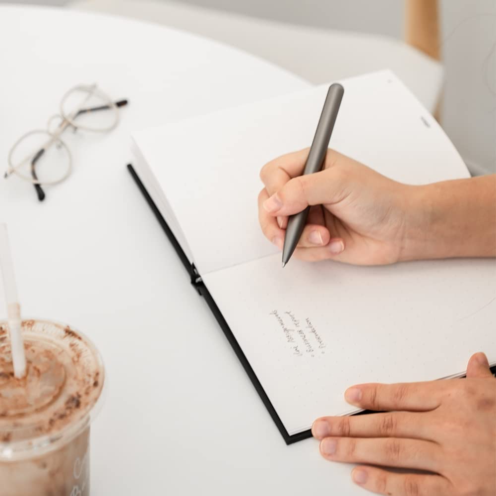 stilform - Ballpoint Pen - Precision Milled Aluminum with Magnetic Closure Mechanism and Superior Schmidt Refill - Award Winning Design (Comet Grey)