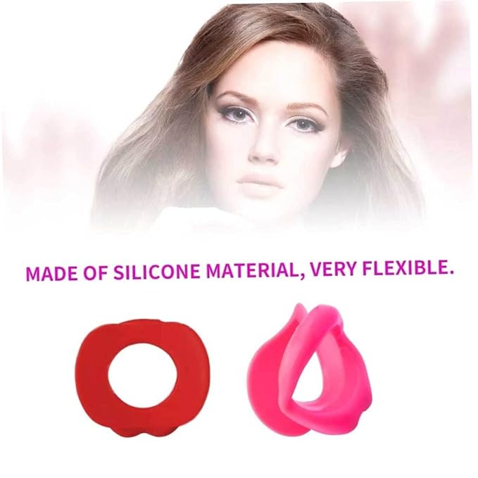Silicone Lips Exerciser Facial Muscle Tightener Face Lifting Mouth Stretcher Trainer, Mouth Exerciser, Lips Muscle Trainer, Mouth Muscle Tightener, Pink