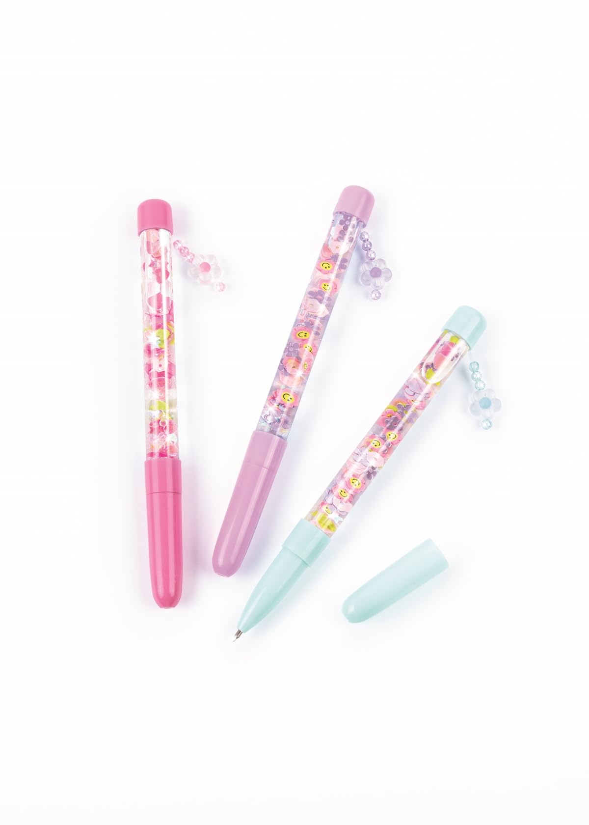 Make It Real DIY Floaty Pens Kit - Create 3 Sparkly, Customizable Pens with Glitter & Charms - Fun Craft for Tweens, Girls & Kids Ages 8+ -Mess-Free Creative Activity Great Gift for Artistic Kids