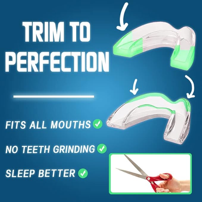 KOHEEL MG Moldable Mouth Guard for Teeth Grinding and Clenching, Perfect Fit Night Guard, Dental Guard for Bruxism Relief, 4 Count (4 Large)