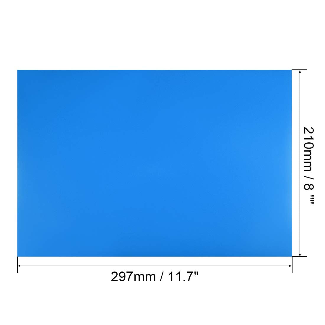 uxcell 5 Pcs Dry Erase Magnetic Strip 11.7" x 8" Magnetical Sheet Labels Stickers Writable Blue for Whiteboards Refrigerator and Crafts