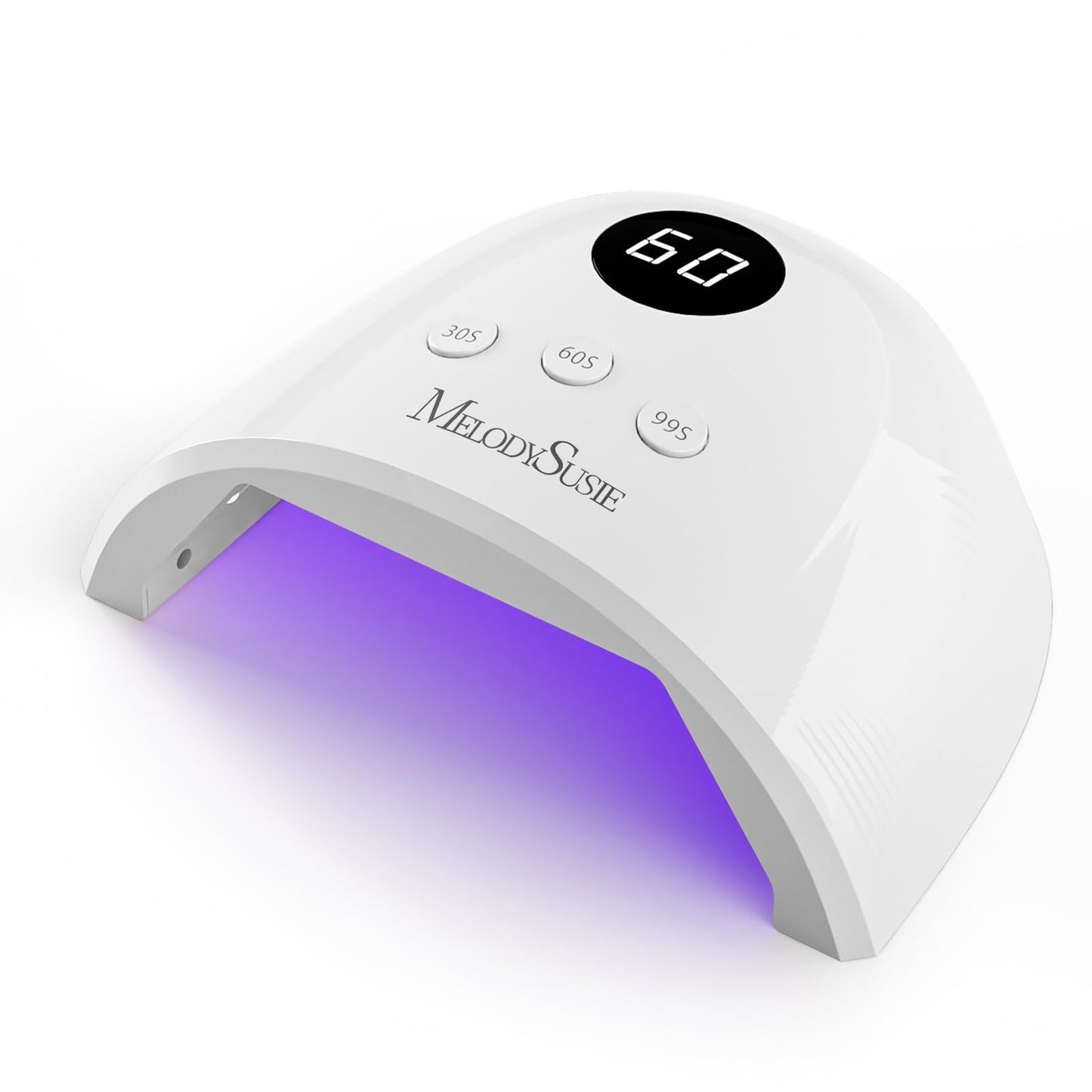 MelodySusie UV Nail Lamp MelodySusie Press-On Nails Short Square White French Tips
