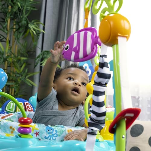 Baby Einstein Ocean Explorers Curiosity Cove 2-in-1 Educational Activity Jumper and Floor Toy, Max weight 25 lbs., Ages 6 Months+, Unisex