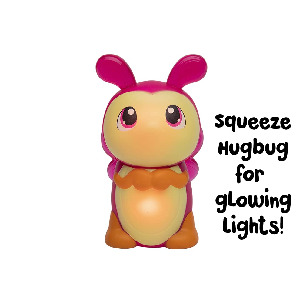 Playskool Glo Friends - Hugbug & Harmony Pop, Push & Roll! - Swan Vehicle - Glowing Bug - SEL Toy - Ages 2+
