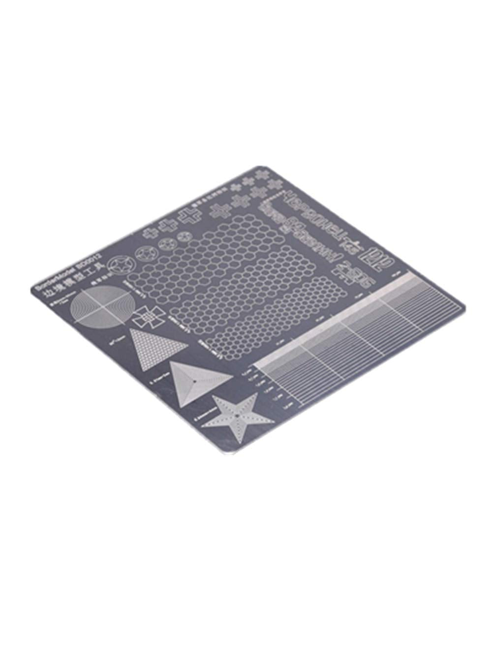 ANSAI for Hobby Military Model Scale Model -Stainless Steel Reusable Scribe Board,Carved,Drawing Painting Masking Tape Stencils