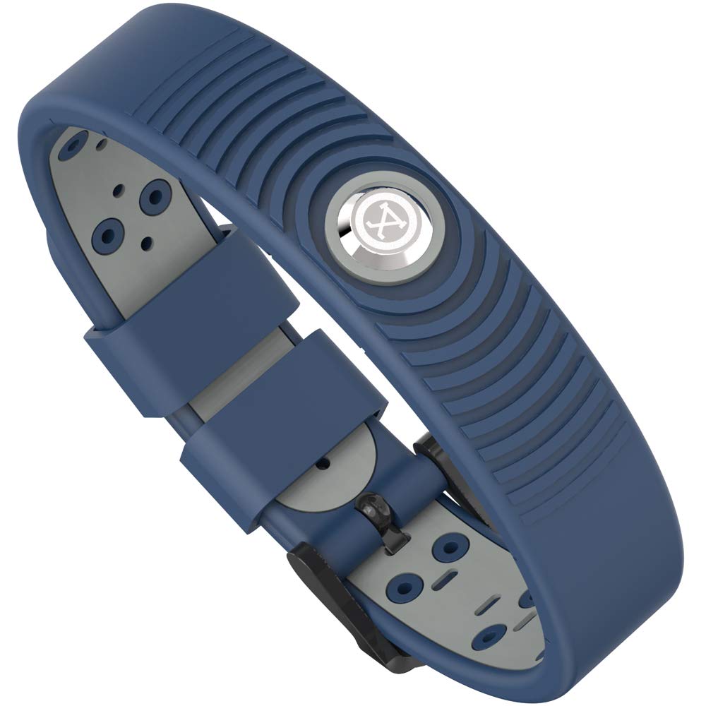 PROEXL 18 MAX Sports Magnetic Bracelet for Men - Waterproof - Breathable Strap - Super Strength - Blue Gray