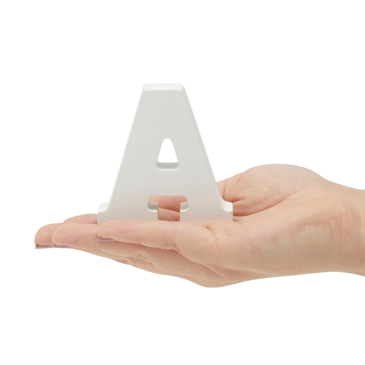 3D Wooden Alphabet Letters Set - Freestanding Room Decor Letters - Wedding & Party Tabletop Decor - Customizable Wooden Craft Set - 54 pcs, 3.13 in H x 0.6 in Thick, White, Engineered Wood