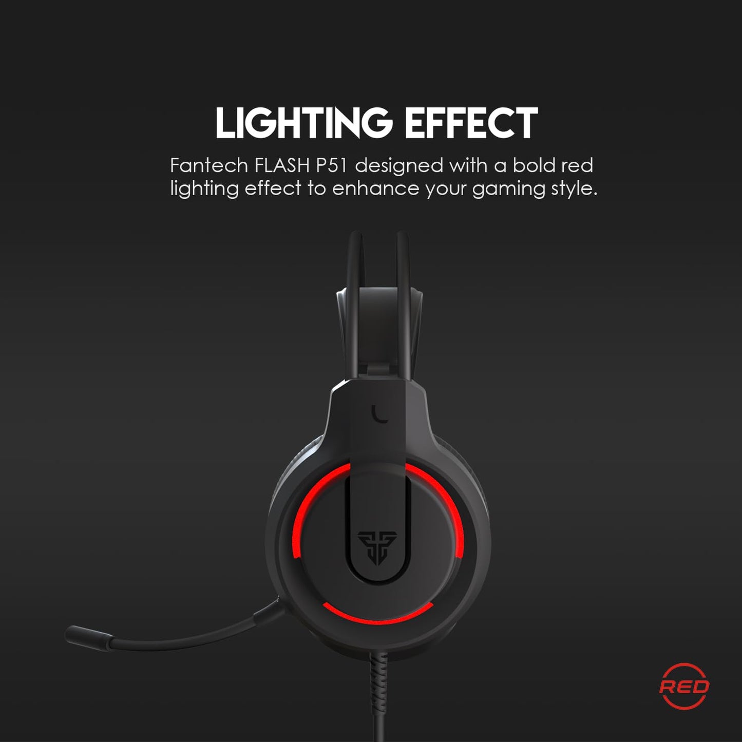 FANTECH P51S Gaming Keyboard and Mouse Combo, Headset and Stand, Mouse Pad Wired RGB Rainbow Keyboard PC Beginner Gamer Basic 5 in-1 Gaming Set