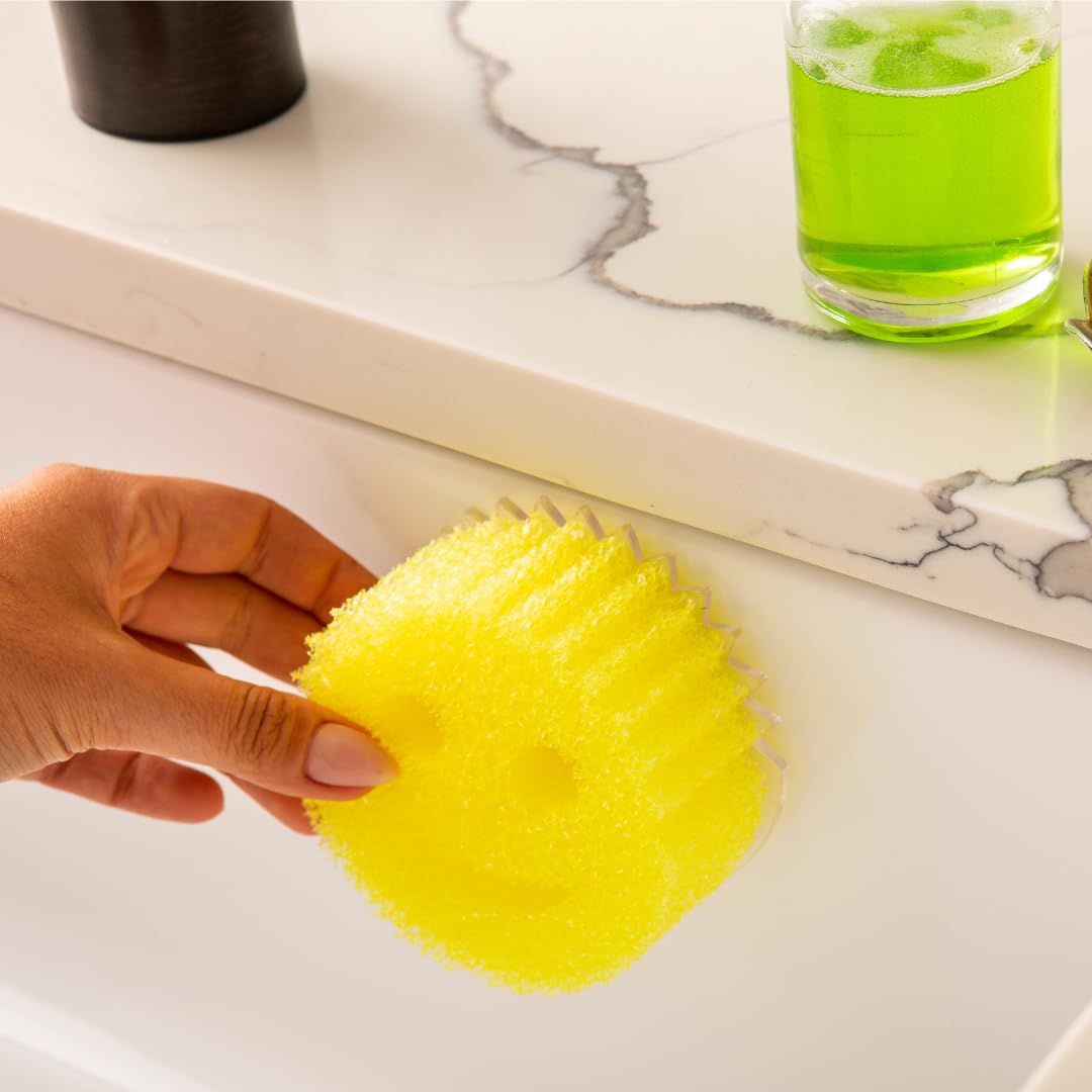 Scrub Daddy Holder for Sink Caddy Dish Sponge & Cleaning Organiser, Quick Dry Kitchen Accessory, Bathroom Organiser, Washing Accessories, Under Sink Sponge Holder 2 Pack