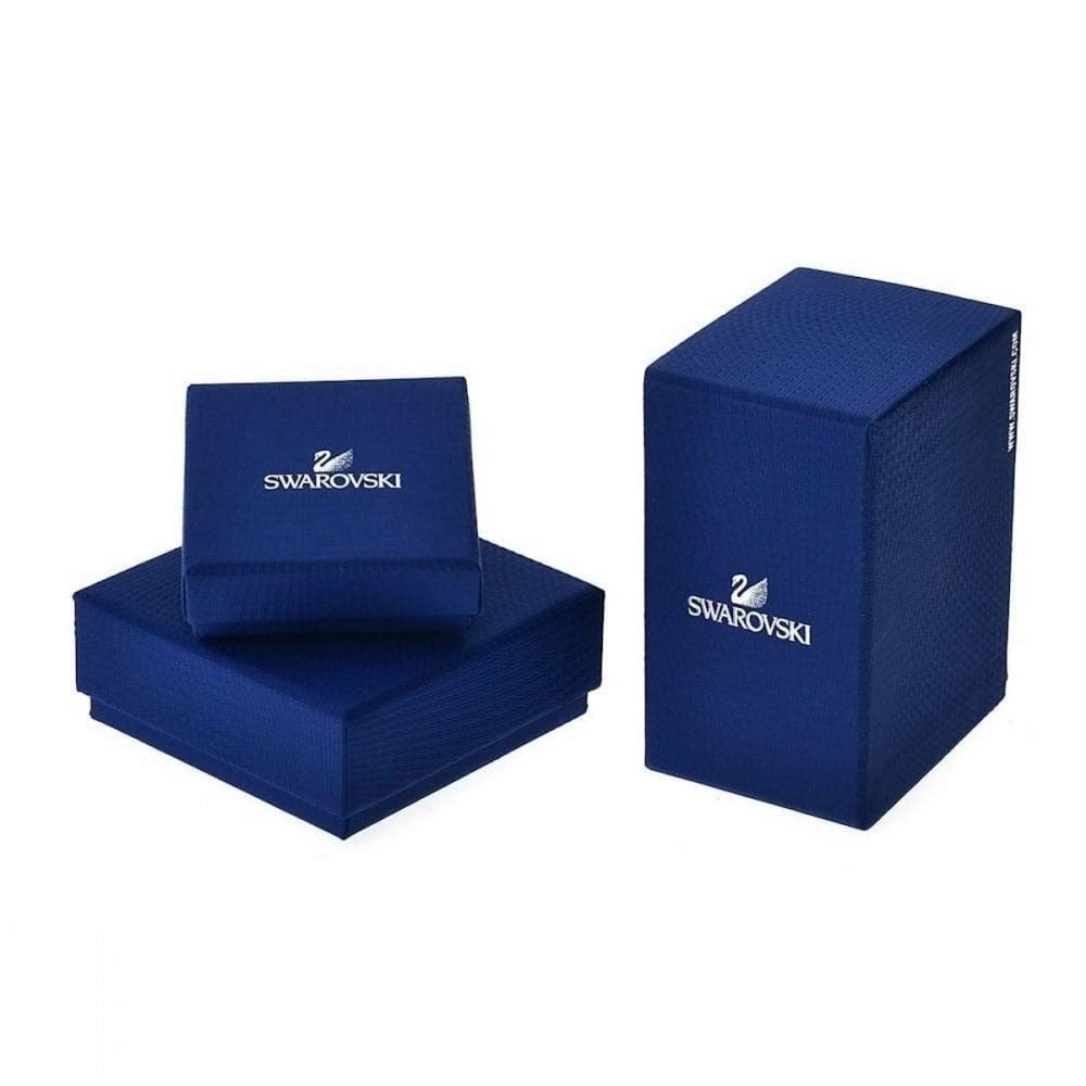 SWAROVSKI Attract Pierced Stud Earrings, Square-Cut Clear Crystals on Rose-Gold Tone Finish Setting, Part of the Swarovski Attract Collection