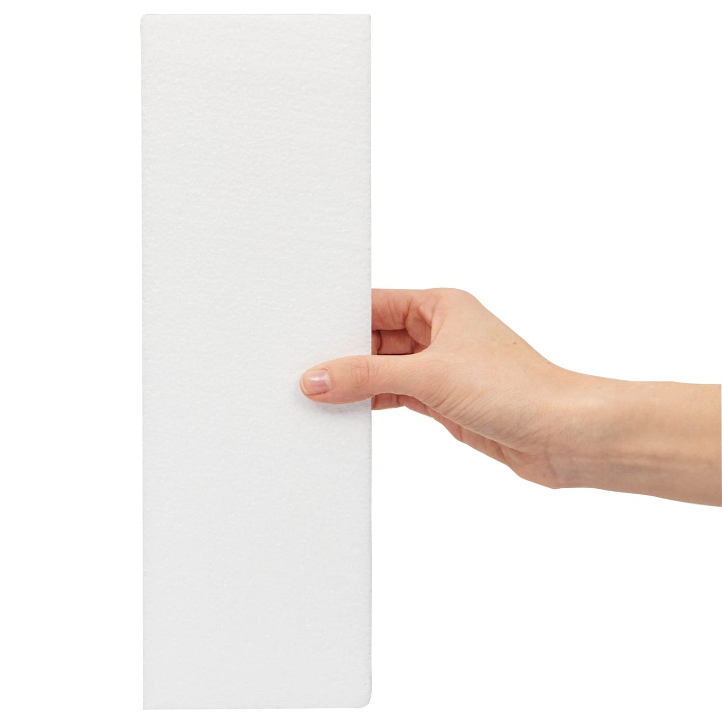 Juvale Foam Rectangle Blocks for Crafts - 12 in x 4 in x 1 in, White, 12 Pack - Cuttable & Paintable for Diorama Foam Boards & Sheets, Model Making & School Projects