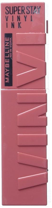 MAYBELLINE Super Stay Vinyl Ink Longwear No-Budge Liquid Lipcolor Peachy Nude and Berry Burgundy, 0.14 fl oz Each, 2 Count