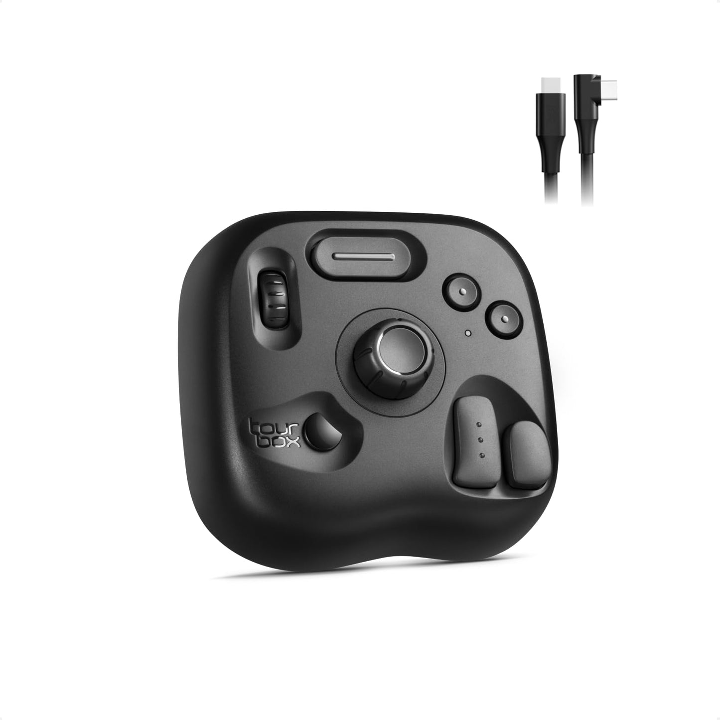 TourBox Lite - Editing Keyboard Compact, Artists Go-to Drawing Macro Keypad, Works with Photoshop, CSP & More, Creative Controller with Custom Software, Streamline All Workflows - Wired Only