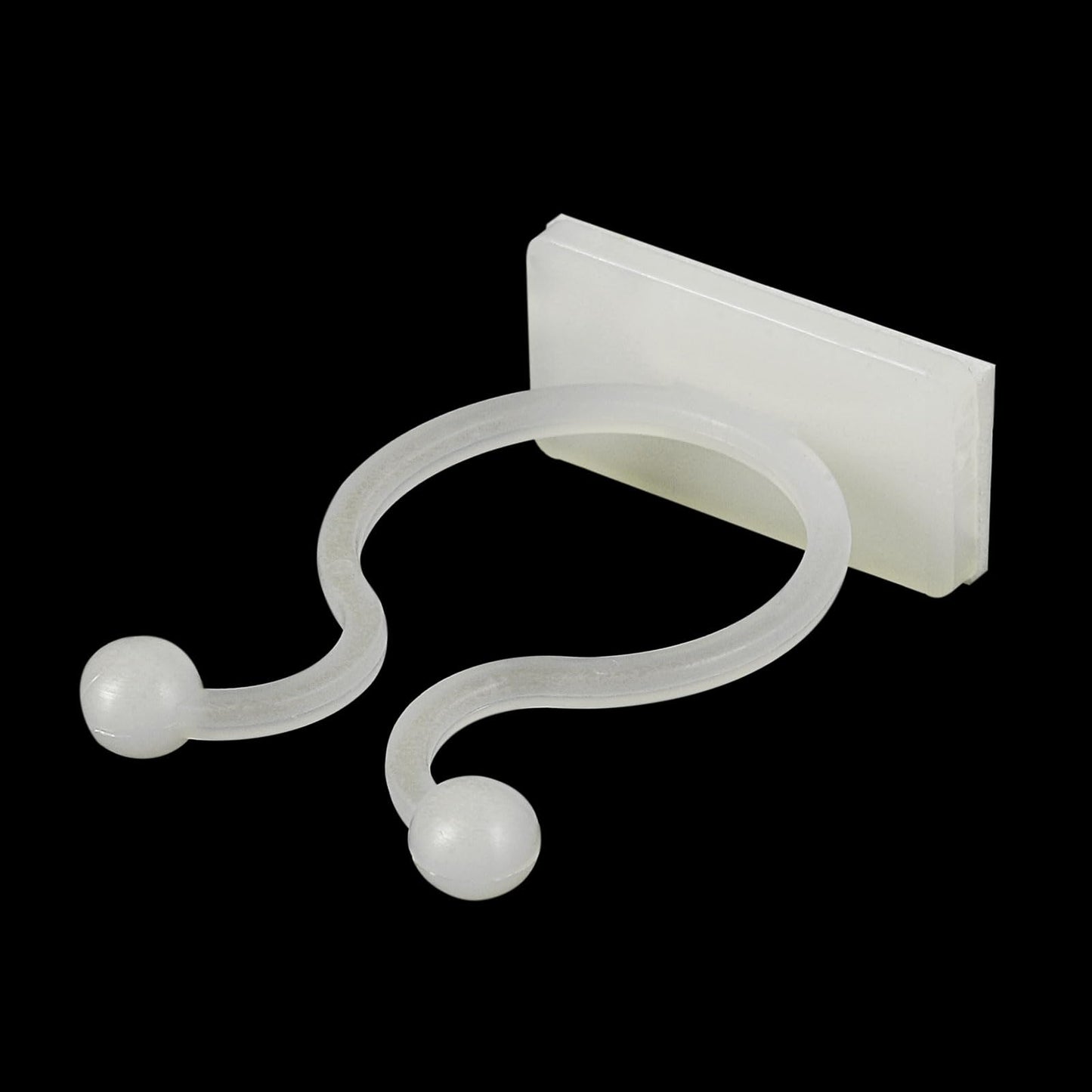 uxcell 100Pcs Plant Climbing Wall Fixture Clips, Plant Fixer Self-Adhesive Hooks Wire Fixing Supporting for Indoor Outdoor Decoration and Cable Wire Fixing (White, 16.2mm/0.64")