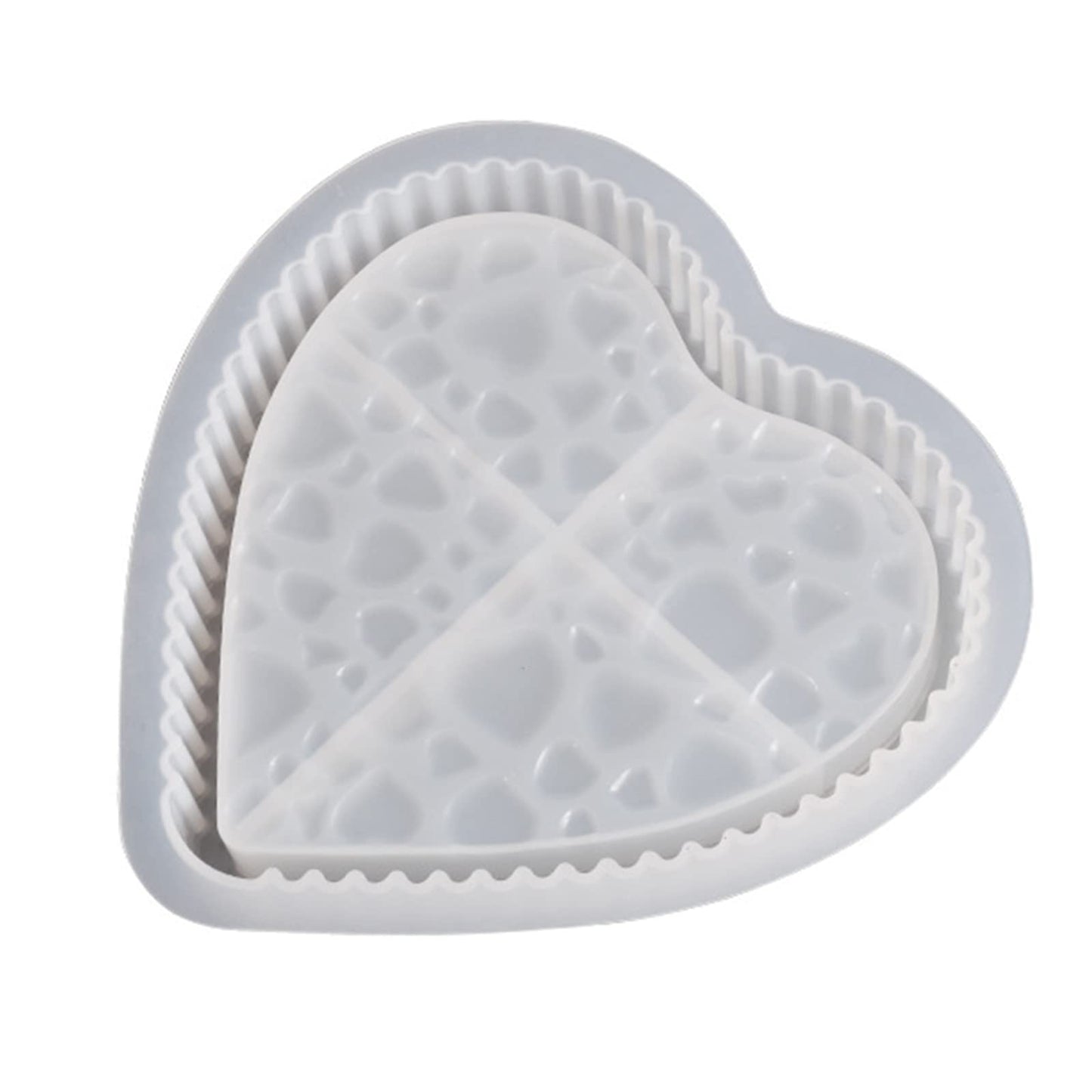Ashtray Resin Casting Heart Shape Silicone Handcraft Jewelry Dish Plate Epoxy Mold Home Decor Tool Heart Tray Silicone Mold