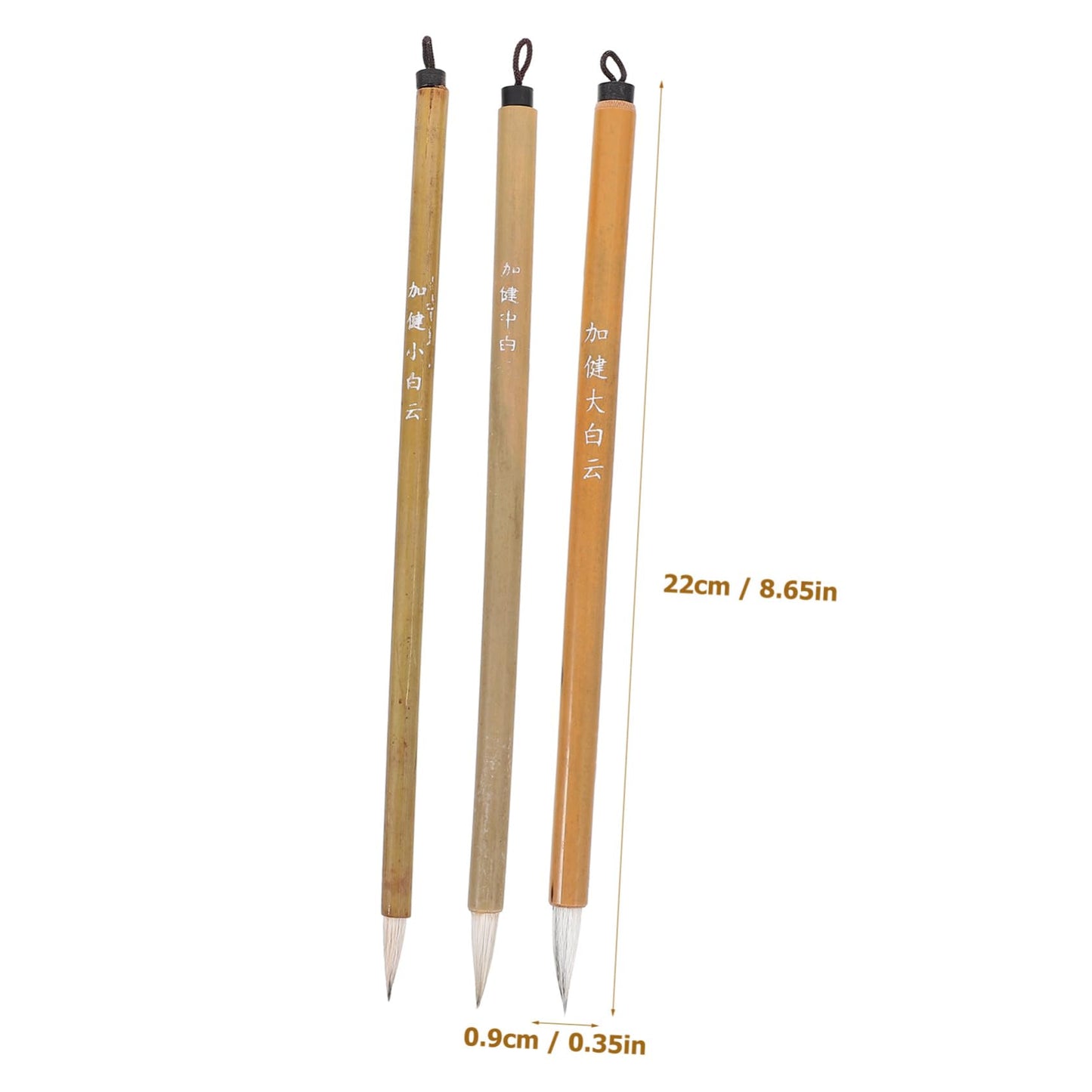 LALAFINA 24pcs Chinese Calligraphy Brush: Sumi Brushes for Chinese Painting - Calligraphy Pens for Beginners
