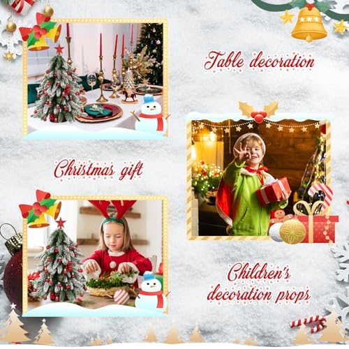 RoundFunny 25 Pcs Mini Christmas Balls Ornaments Set 0.79 Inch Christmas Day Ball Topper Star Tree Hanging Ornaments for Party Decoration(Red)