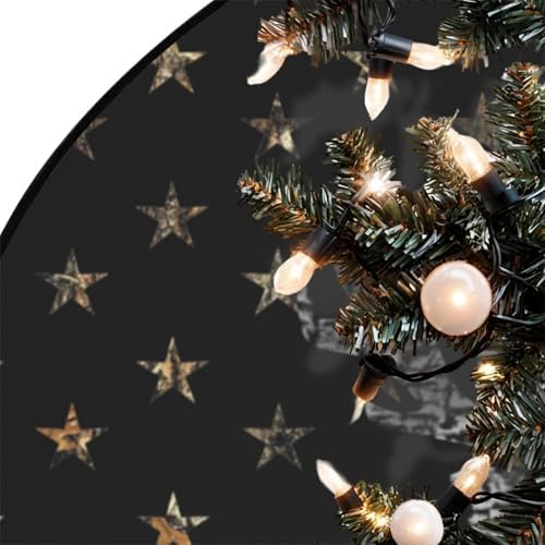 36 Camo Deer US Flag Halloween Christmas Tree Skirt 3 ft