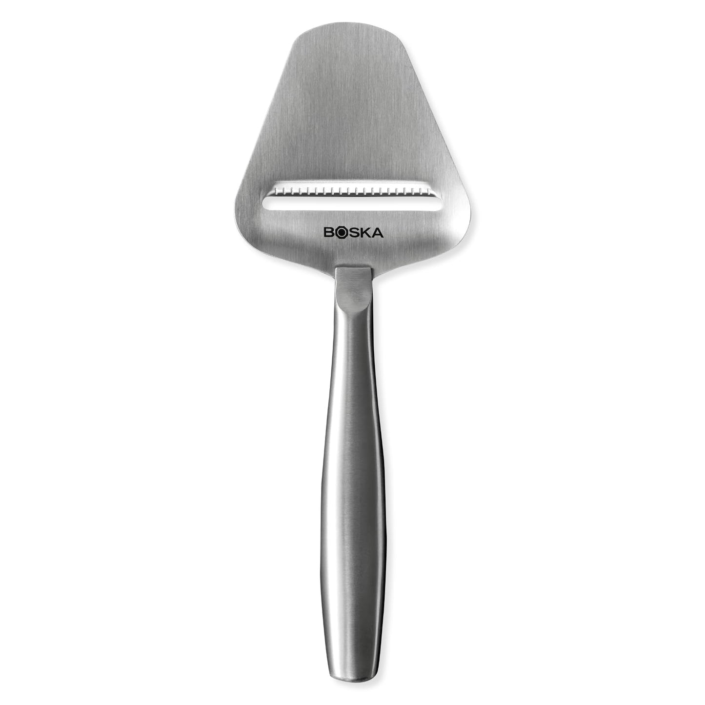 Boska Stainless Steel Cheese Slicer - Copenhagen For All Types of Cheese - Multi-Functional Cheese Slicer - Handheld Slicer - Silver Non-Stick - Dishwasher Safe - For Kitchen Cooking
