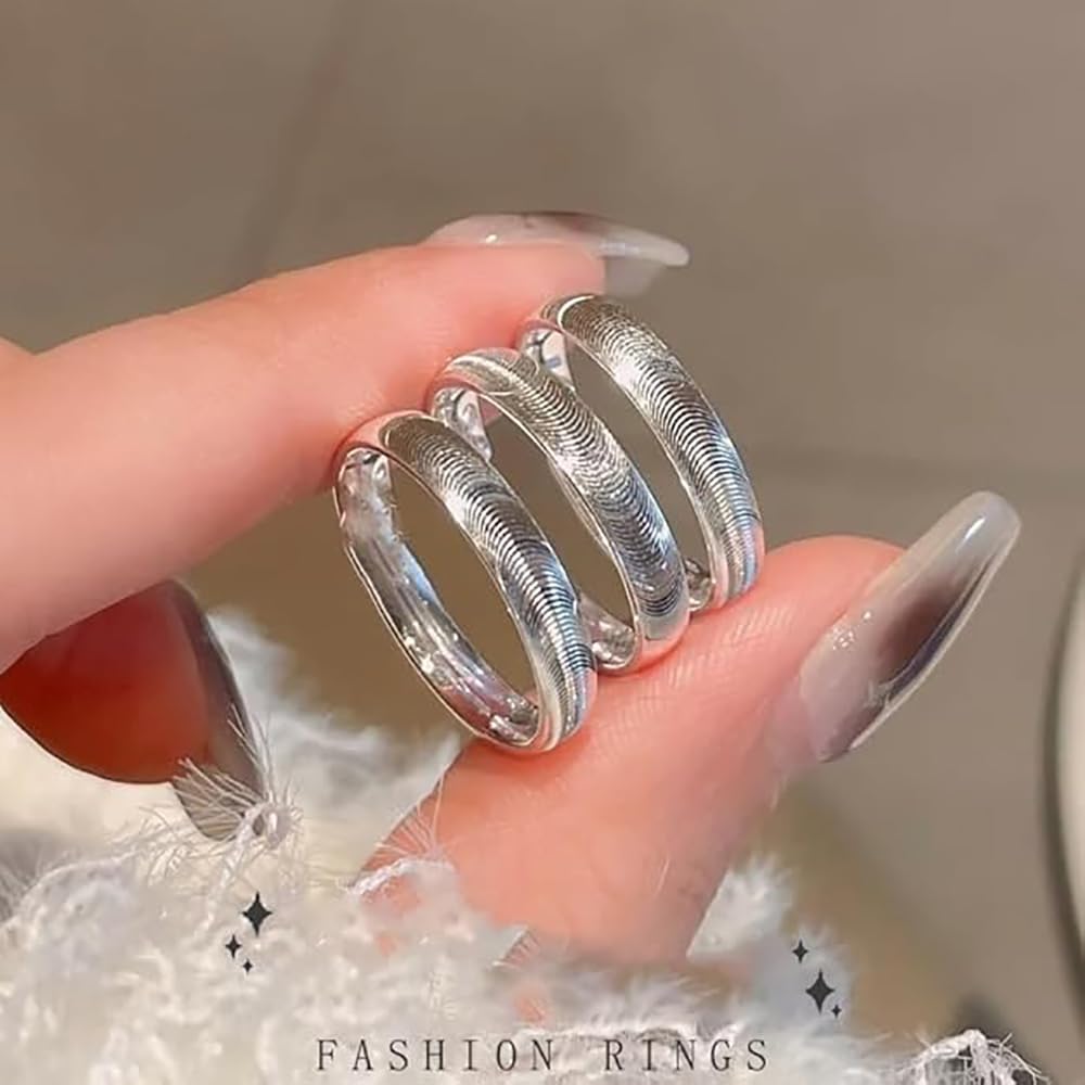 DIOWUS Lymphatic Magtherapy Cats Eye Ring For Men Women, Lymph Detox Drainage Titanium Ion Therapy Rings Finger Jewelry Gift (Silver-9)