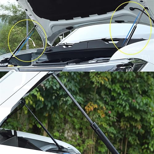 2 Pcs Car Bonnet Gas Struts for Jeep Cherokee KJ 2001-2007, Front Bonnet Hood Lift Bonnet Gas Spring Shock Dampers Struts Support Prop Rods Replacement Accessories