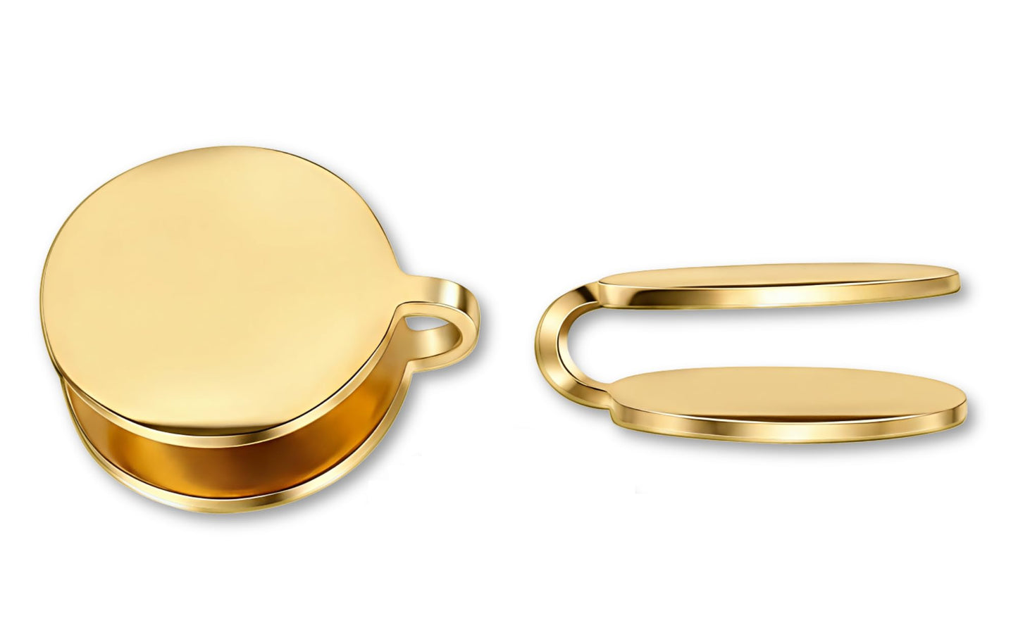 12mm Keloid Pressure Earrings for Women and Men | Clip on Compression Earring for Swelling Keloids | Acupressure Earrings for Her (Gold)