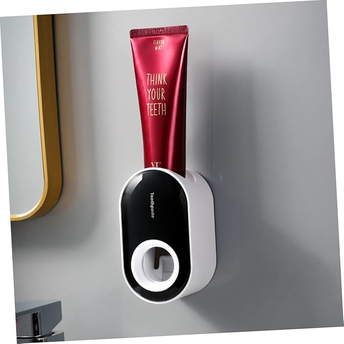 GALPADA 1pc Bathroom Toothpaste Pump No Required Wall-Mounted Rack Slip for Daily Use