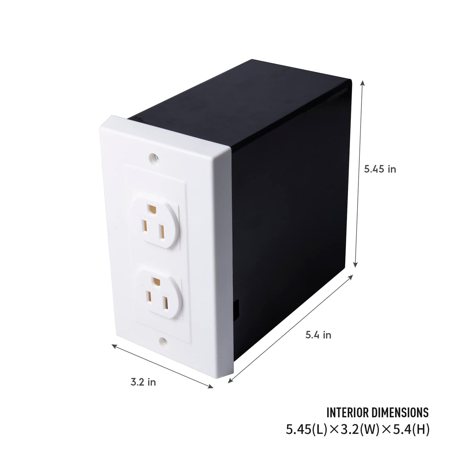 American Outlet Wall Safe Security Secret Hidden Box Covert Safe as the Socket in Plain Sight, Secures Jewelry, Valuables, Cash, Metal Shell, 6.7x6.7x3.9 Inches