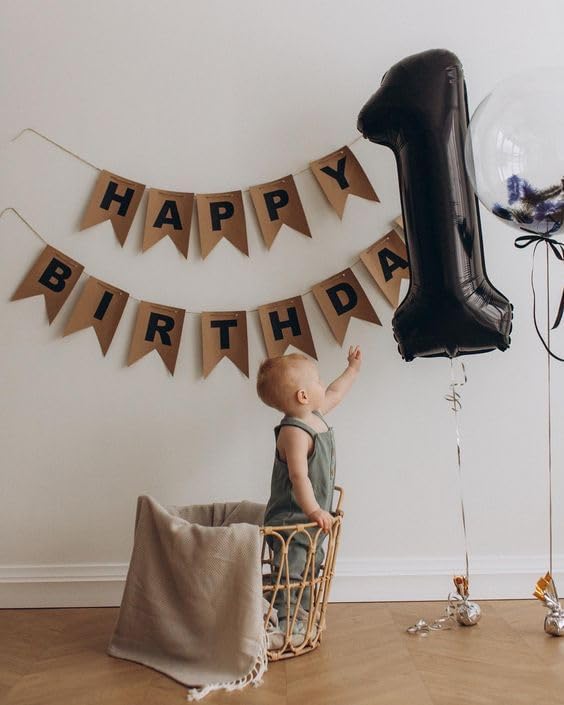 Black Number 13 Balloon 40 Inch, 13th Birthday Party Decorations for Children, Giant 13 Foil Balloon for Party Supplies