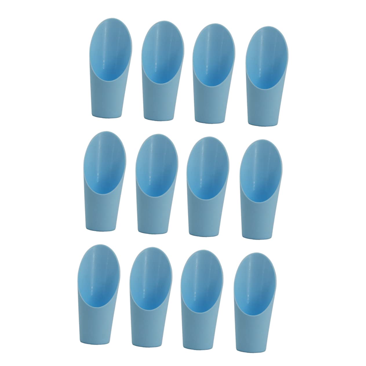 Kisangel 12pcs Plastic Potting Scooper Succulent Plants Scoop Small Plastic Scoop for Garden Bonsai Tool for Gardening Shovels Random Color