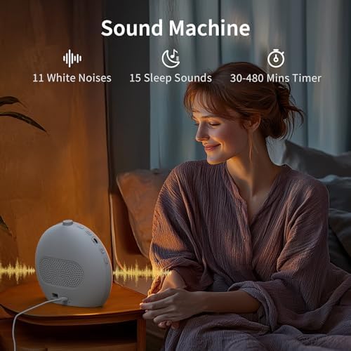 EASYERA Sunrise Alarm Clock Sound Machine, 26 Soothing Sounds