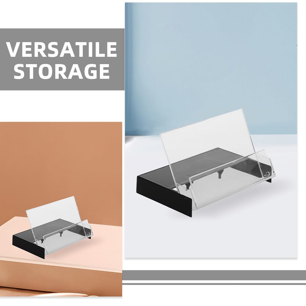 VILLCASE Retro Tape Box 5-Pack High Transparency Cassette Tape Storage Holder Organizer Compact Dustproof Audio Cassette Case for Recording Tapes and Small Items 4.25X2.75X0.62 Inch